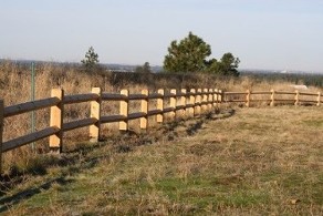 Wood Split Rail Fence