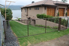 Chain-Link Driveway Gate