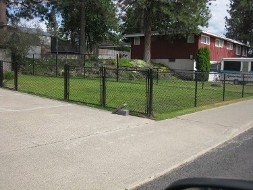 Double Chain-Link Gate and Fence